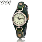 CCQ Leather Womens Watch