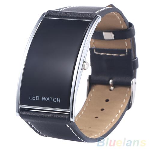 Leather Digital Watch