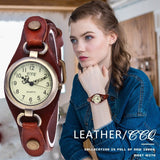 CCQ Leather Womens Watch