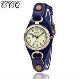 CCQ Leather Womens Watch