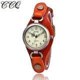 CCQ Leather Womens Watch