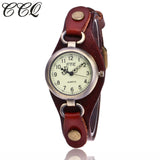 CCQ Leather Womens Watch