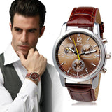 Crocodile Leather Mens Watch