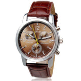 Crocodile Leather Mens Watch