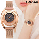 Yolako Stainless Steel Quartz Womens Watch
