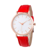 Pink Leather Womens Watch